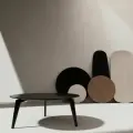 Журнальный столик круглый, Place it Home, цвет черный диаметр 81см