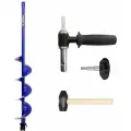Комплект Шнек для шуруповерта ELECTROSHTORM 150R +адаптер АШ20ПС +молоточек (T-SEH150R-ASH20) Helios для зимней рыбалки