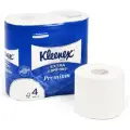 Туалетная бумага Kleenex Premium 4 упаковки по 4 рулона, 4 слоя,160 листов, лист 12х9.8 см