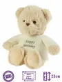Игрушка-грелка Warmies комфортер Мишка Happy Birthday 23 см