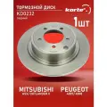 Тормозной диск Kortex для Mitsubishii Asx / Outlander II / Peugeot 4007 / 4008 зад.(d-302mm / h-60mm) OEM 1606292080, 1611667880, 4615A121, 4615A19