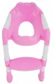 Сиденье для унитаза детское с лесенкой и ручками цвет розовый