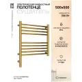 Электрический полотенцесушитель Сунержа Богема 3.0 прямая 500х500 МЭМ левый золото