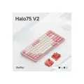 NuPhy Клавиатура беспроводная Halo75 V2 Raspberry Switch, (Gateron Red), розовый