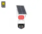 LinkSolar Mod: SE901-4MP (4G) - 4G уличное Wi-Fi видеонаблюдение на солнечных батареях с сиреной, Wi-Fi камера 4Mp с аккумулятором запись SD карта