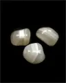 Камень Агат белый индийский XXL, 3 шт. , натуральный минерал в коллекцию.