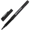 BRAUBERG Маркер перманентный CLASSICLine 1 мм, черный, 1 мм