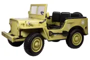 Детский электромобиль джип ToyLand Jeep Willys 4x4 4137 песочный