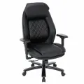 Компьютерное кресло Chairman 403 экокожа, черный, с динамической поддержкой спины и регулируемыми подлокотниками