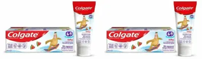 Colgate Зубная паста детская 6-9 Арбуз без фторида, 60 мл, 2 шт