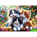 Пазл 260 элементов Котята и бабочки (РК) арт. Х260-4549