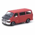 Машинка Tarmac Works 1/64 Dodge Van Red Diecast Scale Model Car