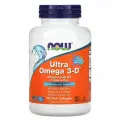 NOW Омега Ультра 3 с Витамин+D 600 EPC / 300 DHA (США, 100% оригинал) 90 капсул