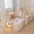 Манеж UNIX Kids DeLuxe House&Storage Camel 180*200см PPLXSWHS200WC