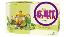 Azercay tea Сила жизни Чайн. напиток с Липой 20 пак. х 1,8 г (комплект 6 шт.) 2760544
