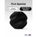 PLA Sparkle пластик (с катушкой) для 3D-принтера Bambu Lab Onyx Black Sparkle (черный оникс с блестками (13101)