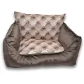 Лежак для кошек и собак Трон, цвет: коричневый,50см*40см