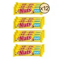 Батончик шоколадный, Nuts Duo, с цельным фундуком, карамелью и нежной нугой, 66г 12 шт