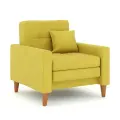 Кресло-кровать Этро Люкс 90 в желтом велюре В40