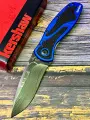 Нож складной Kershaw КS1670NBDAM Blur, Damascus Blade, Blue Handle