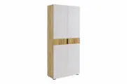 Бери Шкаф двухдверный, дуб крафт золотой/белое дерево (Мебельсон)