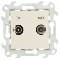 Розетка TV-SAT Simon 24 Harmonie одиночная, слоновая кость (бежевый) 2410487-031
