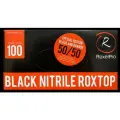 Перчатки защитные RoxelPro ROXTOP одноразовые нитриловые повышенной прочности с рельефом размер M (100 штук, 50 пар)