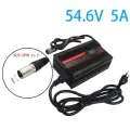 Зарядное устройство для электромобиля, 54,6 в, 5 А, портативное зарядное устройство для литий-ионной батареи, быстрое зарядное устройство с дисплеем, подходит для моделей 13S, 48 В, XLR, EU-220V