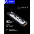 Midi-клавиатура Arturia Microlab 3 black usb, 25 клавиш, USB-С