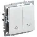 BRITE Выключатель жалюзи 10А ВС10-1-5-БрЖ жемчуг | код BR-V15-0-10-K36 | IEK (3шт. в упак.)