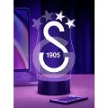 Ночник Футбольный Клуб Галатасарай - FC Galatasaray. Подарок болельщику — декор в комнату фаната футбола с клубной символикой, любимыми игроками и духом Лиги чемпионов и больших турниров.