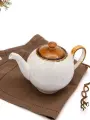 Чайник заварочный фарфоровый Fusion Brown Shore / Заварник для чая / Заварной чайник, 600 мл