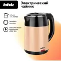 Чайник электрический BBK EK1709P черный/бежевый, объем 1,7 л, мощность 1800-2000 Вт, двойные стенки