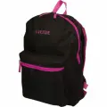 Рюкзак подростковый 40*29*17см deVENTE Black , 1 отд, 1 пер. карм, черный с розовым