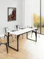 Стол обеденный, письменный Шифт 160х80 см, Белый/черный