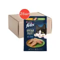 Корм FELIX Вкусный паштет для взрослых кошек со вкусом курицы и кролика, 75г 26шт