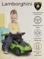 Каталка-толокар пушкар Sweet Baby Lamborghini Green 660 с багажником
