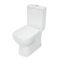 Унитаз компакт Sanita Luxe Quadro WC. CC/Quadro/2-SlimDM/WHT. G/S1 цвет Белый с бачком и сиденьем Микролифт