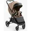 Коляска прогулочная SENSA, легкая всесезонная, дождевик и чехол, складная, коричневая