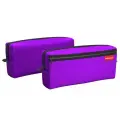 Пенал квадро c двумя отделениями ErichKrause 210x100x50мм Neon® Violet 49002