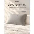 Подушка 50х70 ESPERA Comfort 3D gray, съемный чехол Нано-сатин
