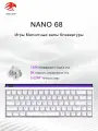 Игровая клавиатура MADLIONS Nano 68, проводная механическая с RGB-подсветкой, британская раскладка, 68 клавиш