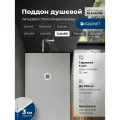 Душевой поддон Aquanet Pleasure 140х90 серый