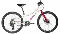 Велосипед Novatrack Novara 6. D 24 (2025), алюминиевая рама, размер, 10, на рост 130-155 см, Белый