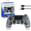 Геймпад для Sony PlayStation 4 беспроводной контроллер PS4 (джойстик)V2 для смартфона и ПК Bluetooth, Прозрачный