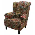 Кресло La Neige Мозамбик, классическое, обивка текстиль, каркас массив дерева 84х82х102