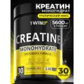 Креатин моногидрат порошок 1WIN, Creatine Monohydrate, Вкус Тропик, 30 порций, спортивное питание для набора массы тела
