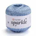 Пряжа Sparkle YarnArt, голубой - 1318, 60% полиэстер металлик, 40% полиамид, 6 мотков, 25 г, 160 м.