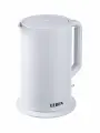 Электрический чайник Leben, 1.7 л, скрытый нагревательный элемент, белый