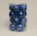 Набор шаров 10 см (16 шт, 2 вида), цвет синий